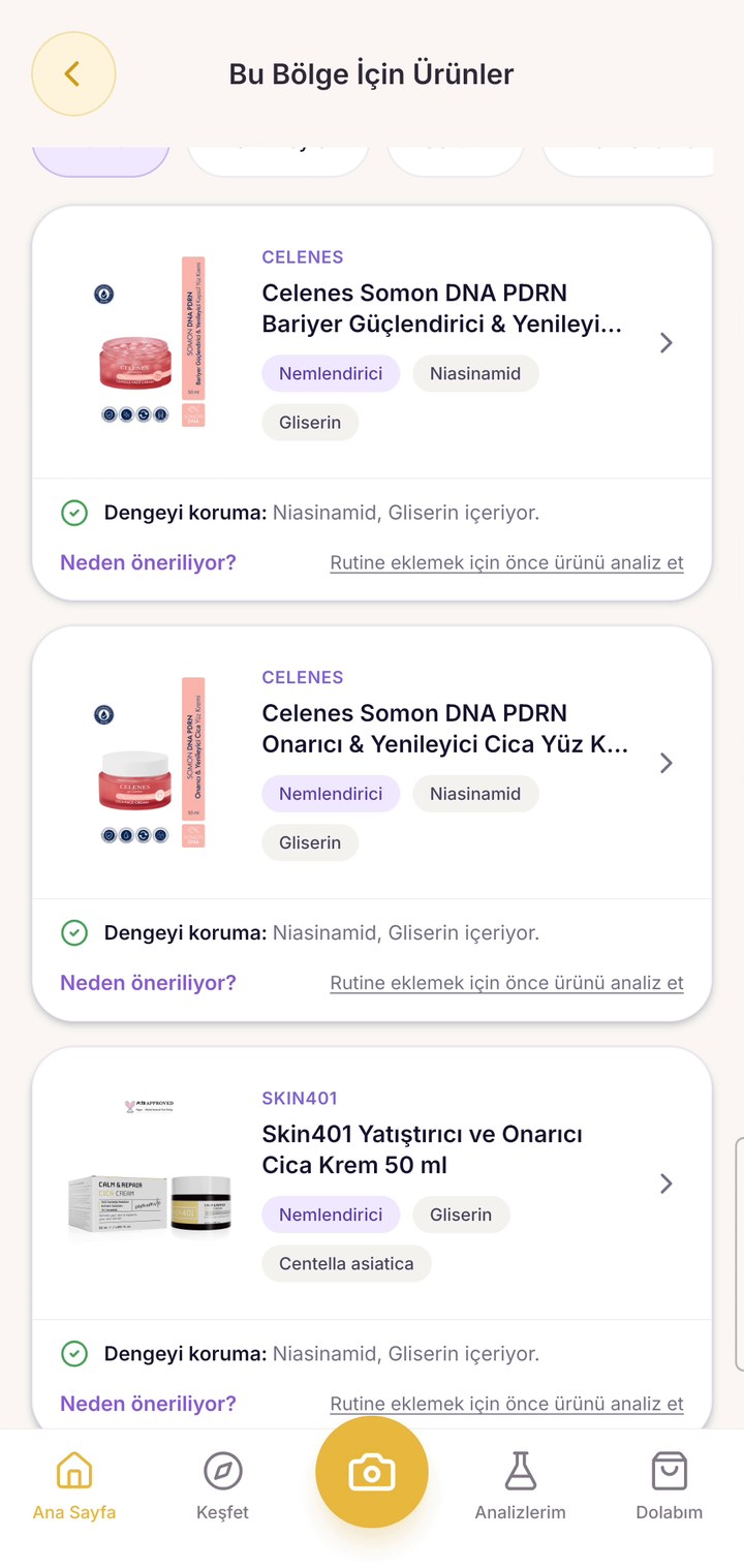 Products for this region